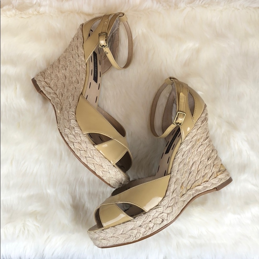 Ruby & Bloom Camilla Nude Wedge Espadrilles
